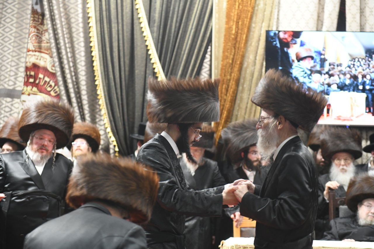 שמחת נישואי נכדת האדמו"ר מבעלזא