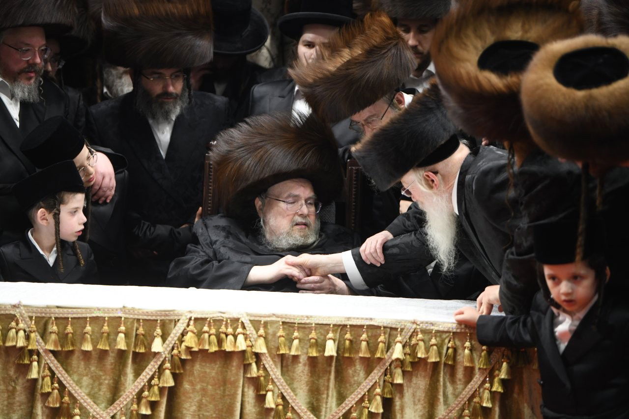 שמחת נישואי נכדת האדמו"ר מבעלזא