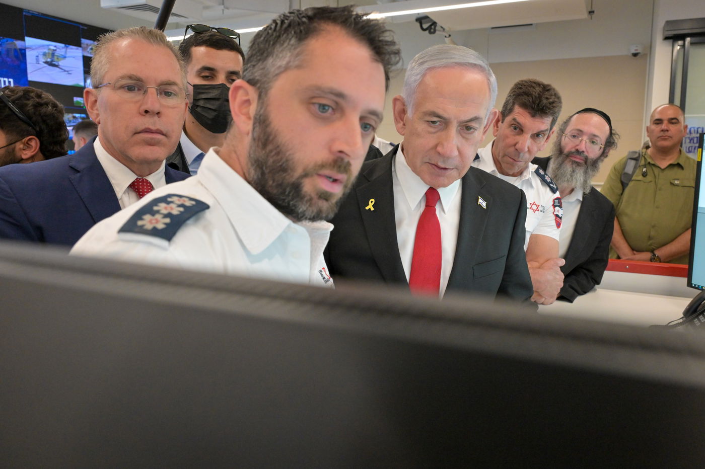 ראש הממשלה נתניהו בבנק הדם של מגן דוד אדום