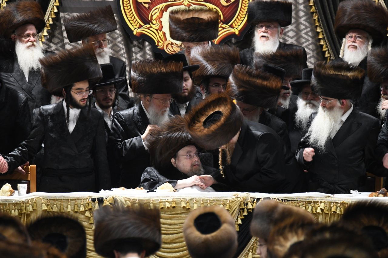 שמחת שבע ברכות המרכזי בבעלזא