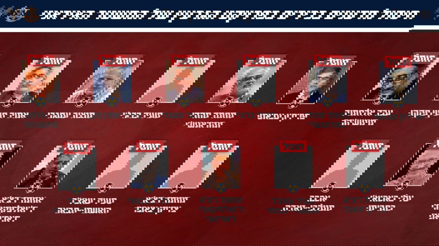 מדעני הגרעין שחוסלו