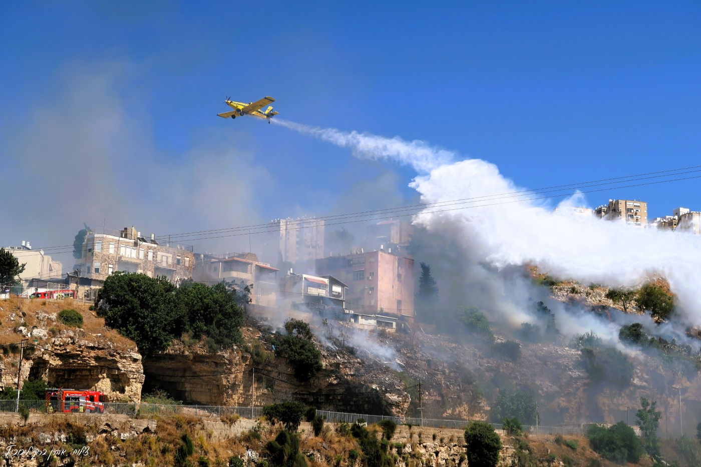 השריפה בשכונת חליסה בחיפה