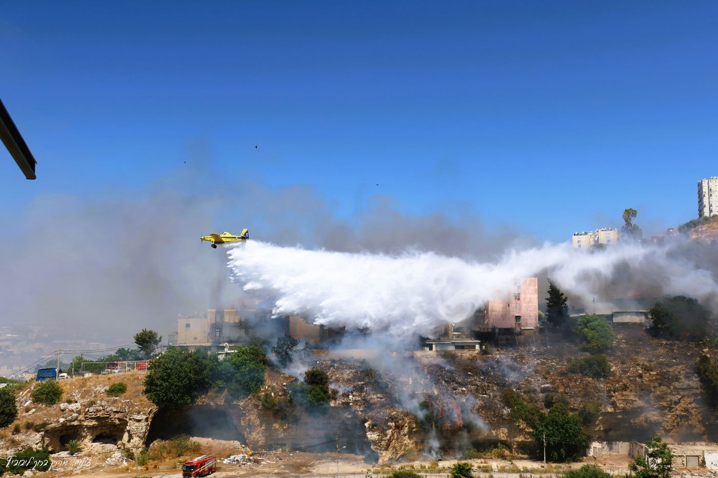השריפה בשכונת חליסה בחיפה