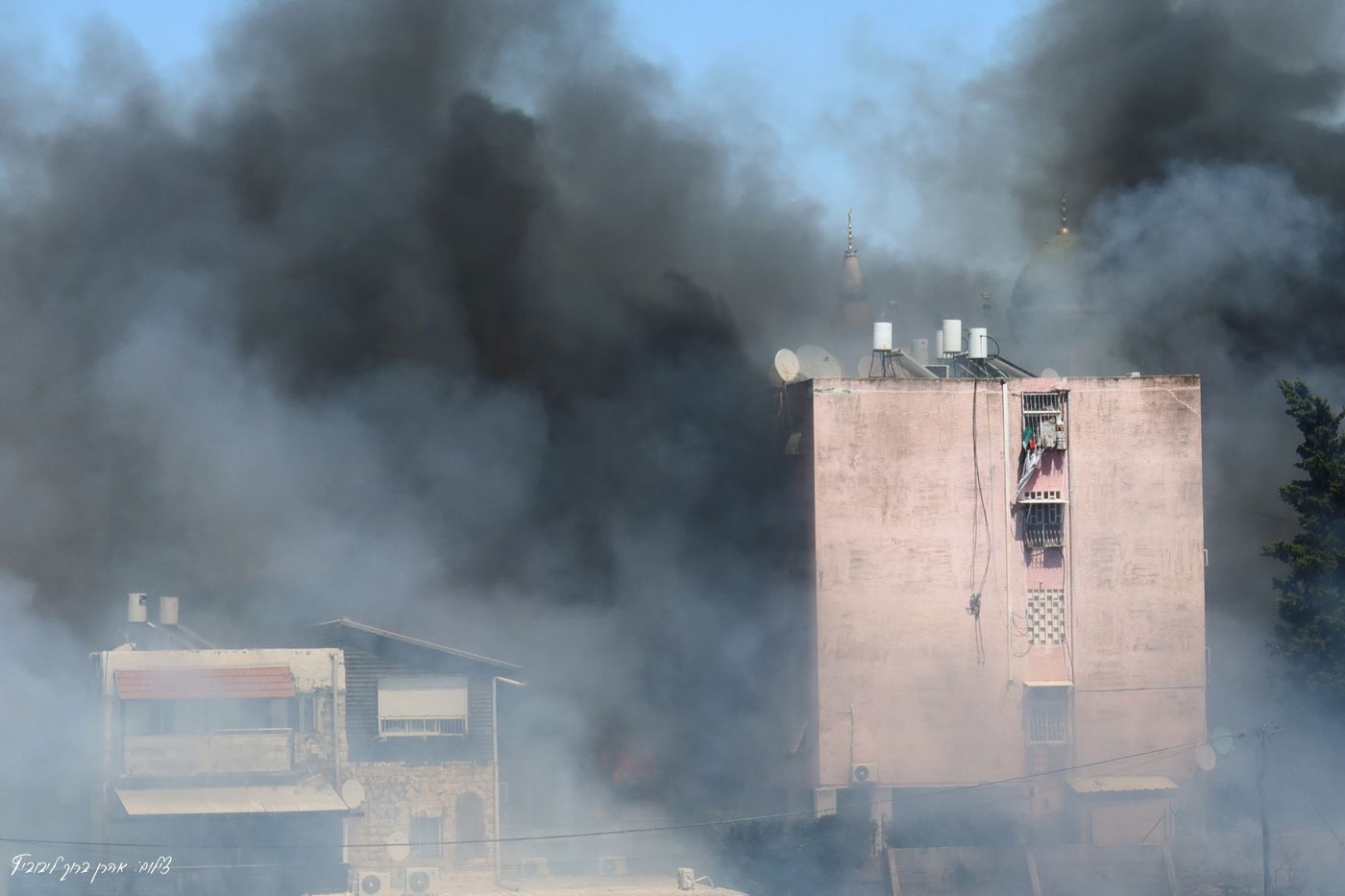 השריפה בשכונת חליסה בחיפה