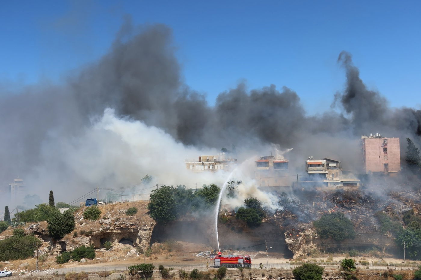 השריפה בשכונת חליסה בחיפה