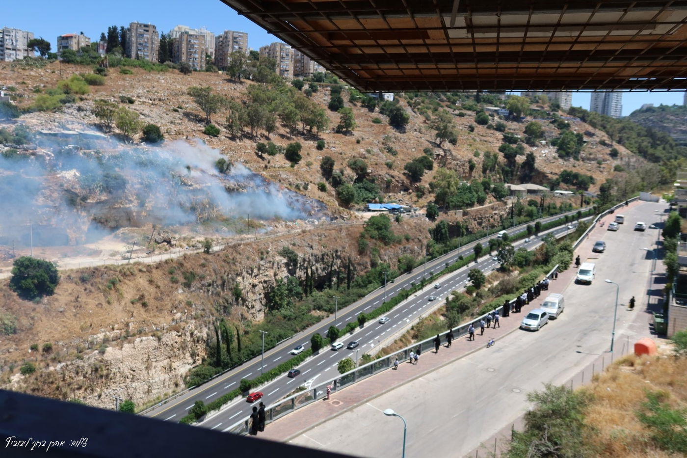 השריפה בשכונת חליסה בחיפה