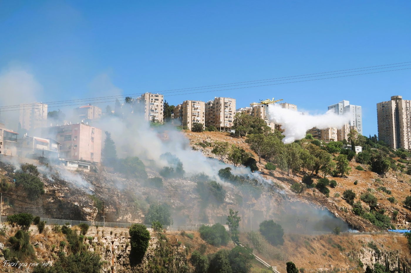 השריפה בשכונת חליסה בחיפה
