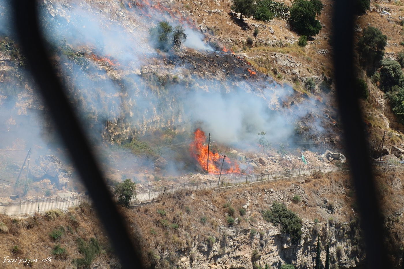 השריפה בשכונת חליסה בחיפה