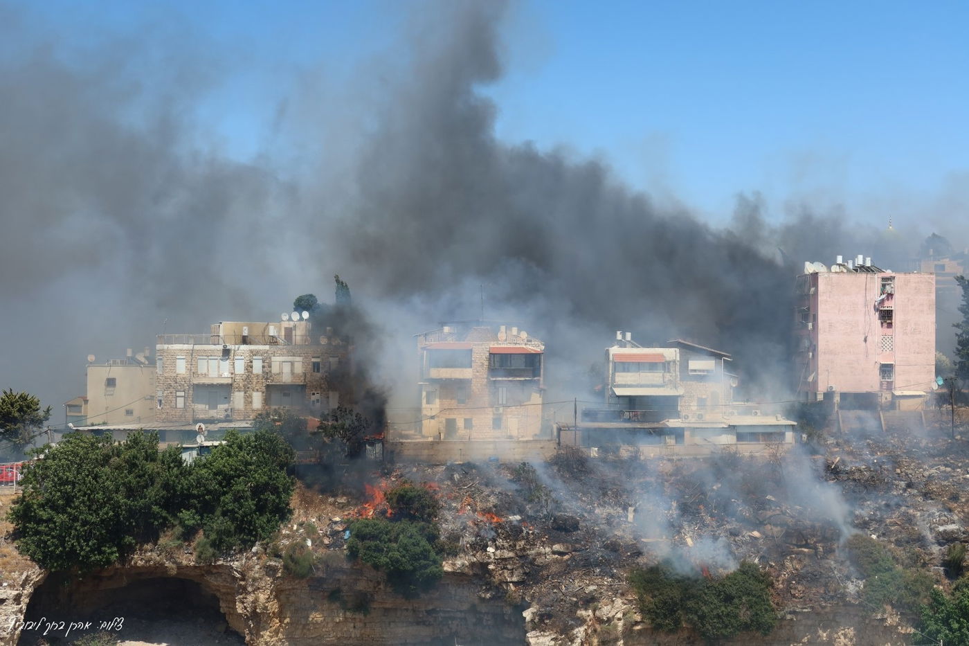 השריפה בשכונת חליסה בחיפה