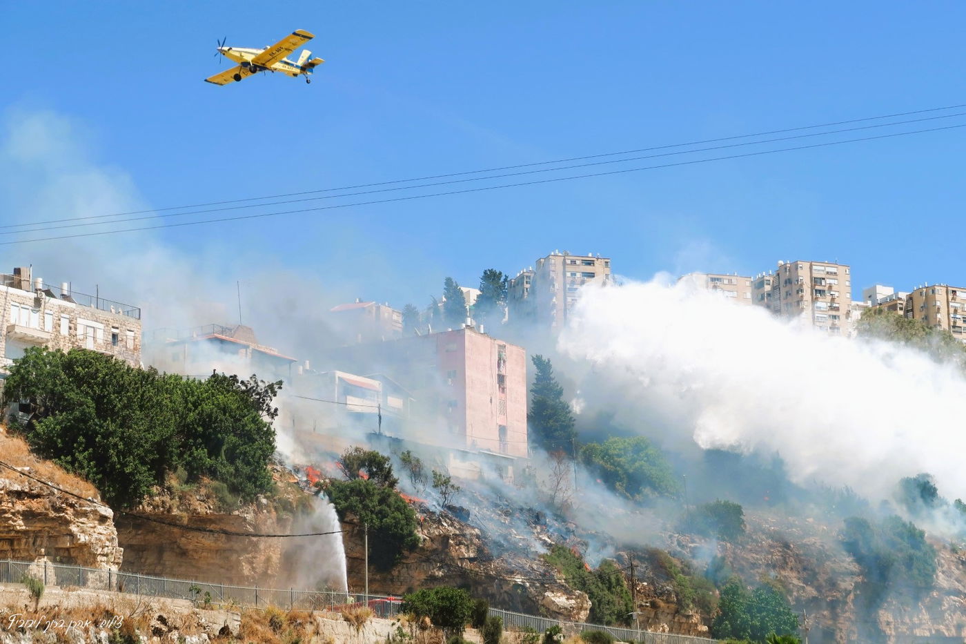 השריפה בשכונת חליסה בחיפה