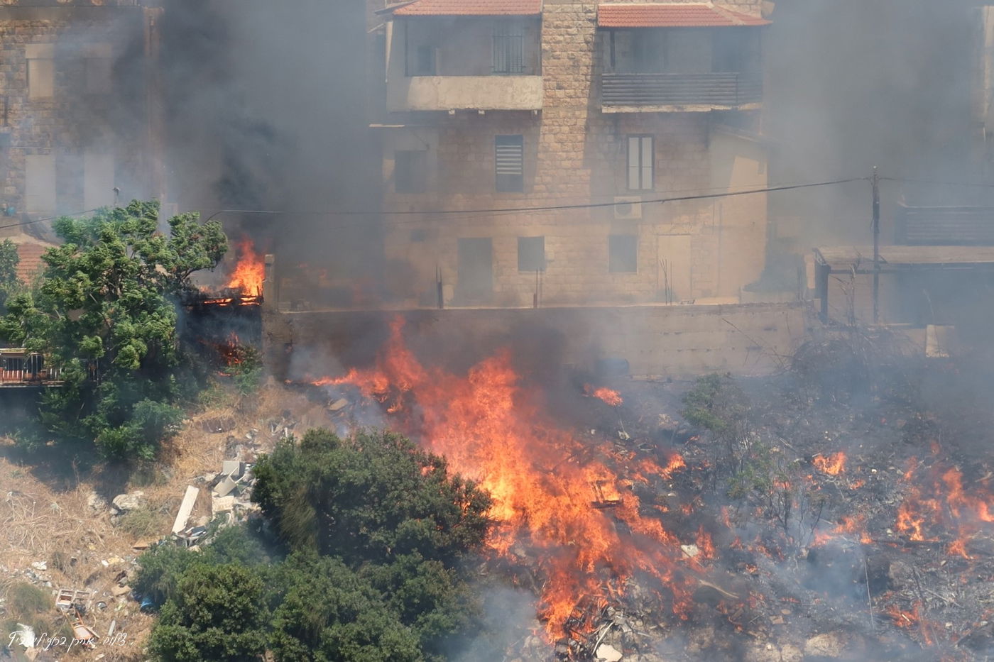 השריפה בשכונת חליסה בחיפה