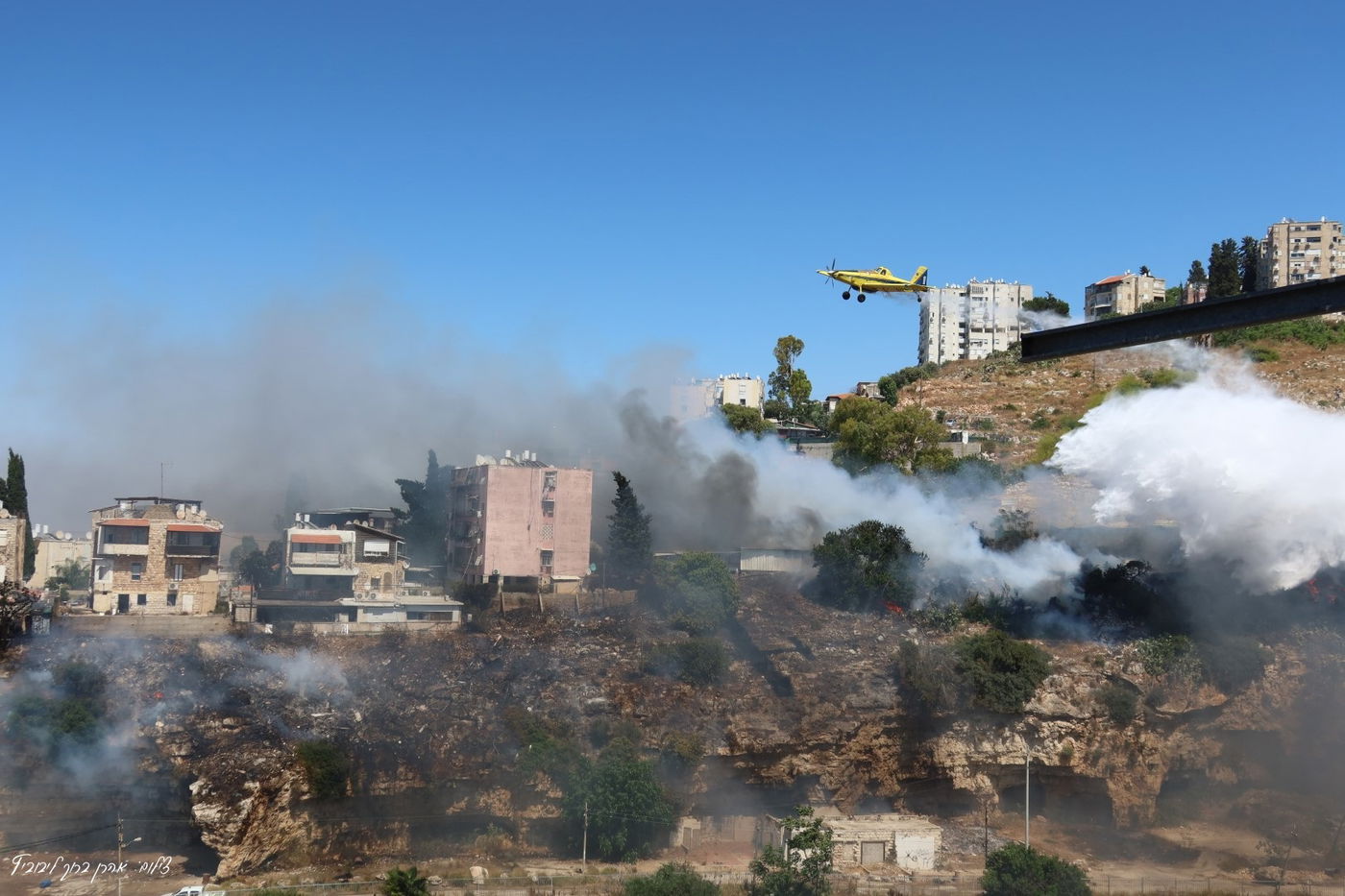השריפה בשכונת חליסה בחיפה