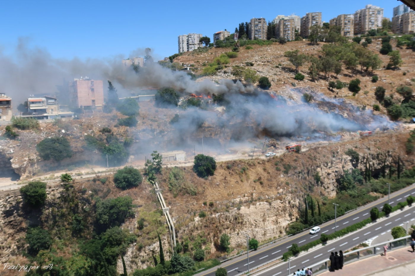 השריפה בשכונת חליסה בחיפה