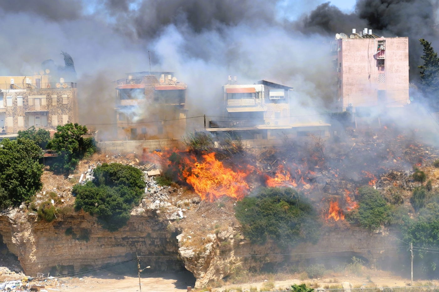 השריפה בשכונת חליסה בחיפה