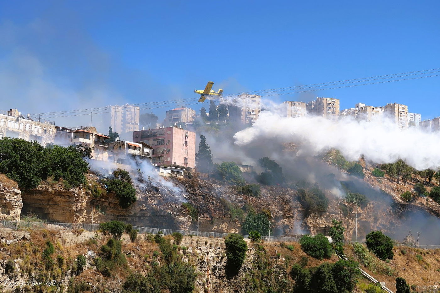 השריפה בשכונת חליסה בחיפה
