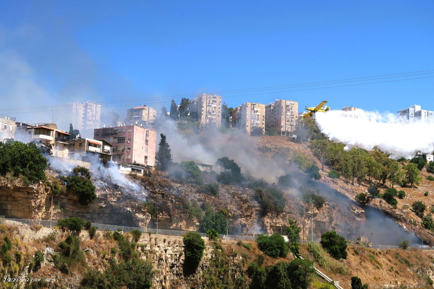השריפה בשכונת חליסה בחיפה