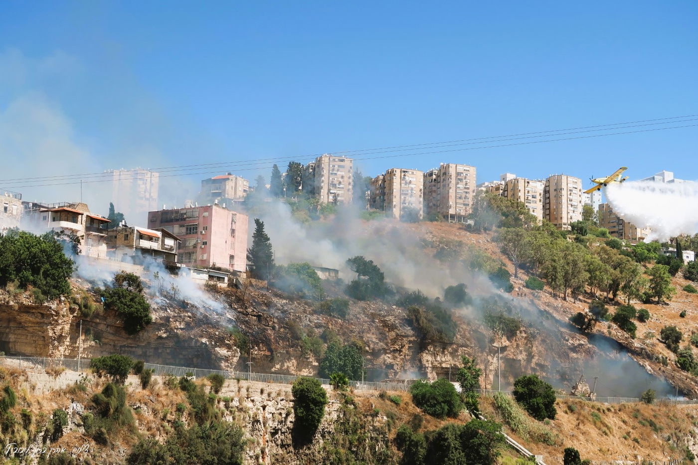 השריפה בשכונת חליסה בחיפה