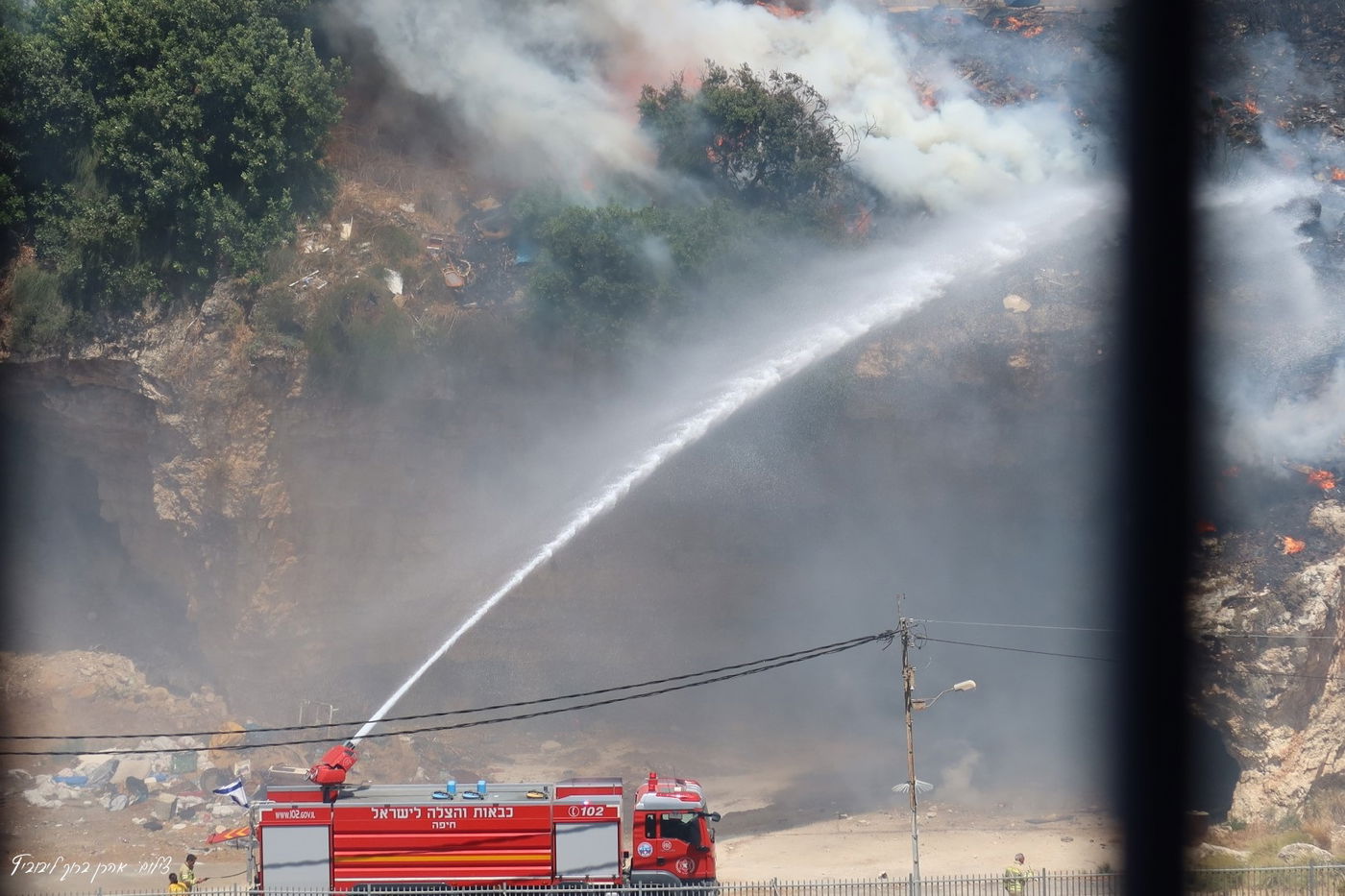 השריפה בשכונת חליסה בחיפה