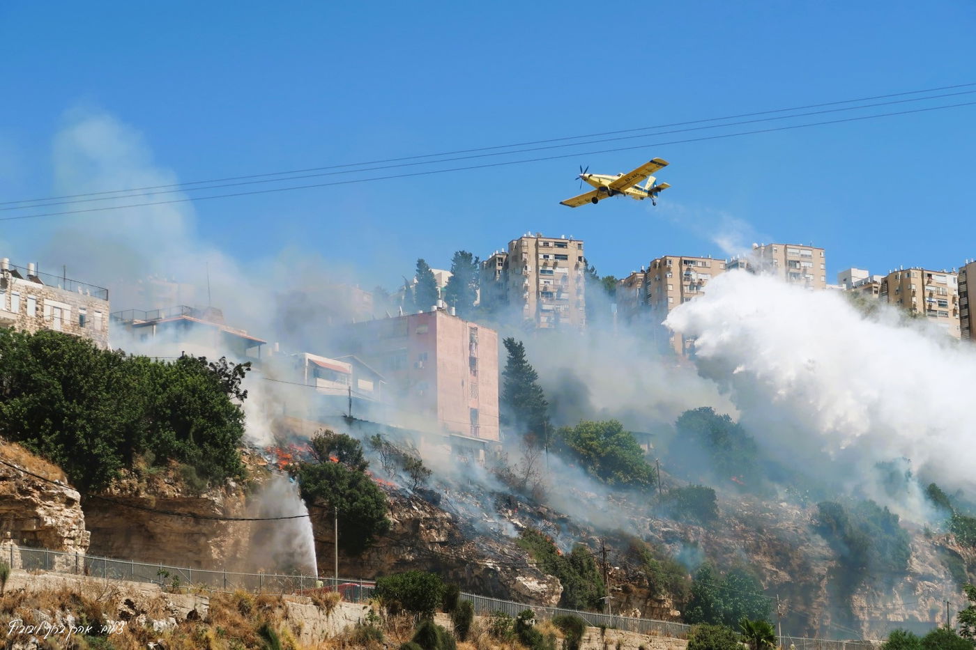 השריפה בשכונת חליסה בחיפה