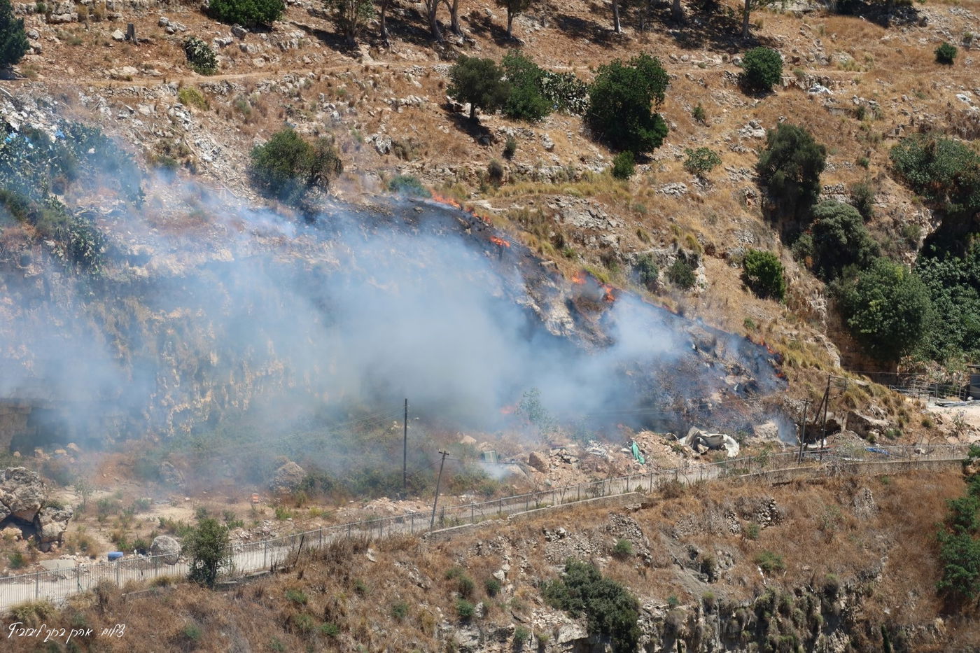 השריפה בשכונת חליסה בחיפה