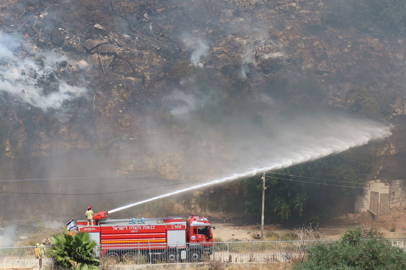 השריפה בשכונת חליסה בחיפה