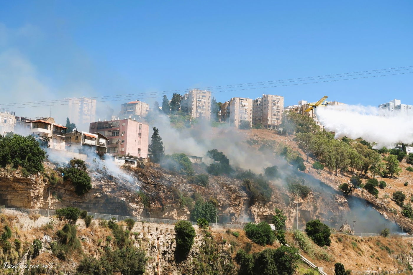 השריפה בשכונת חליסה בחיפה
