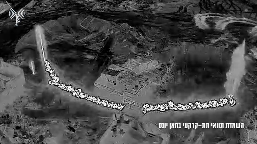 תיעוד מהשמדת תוואי המנהרה