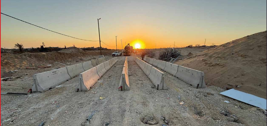 אזור חלוקת סיוע מאובטח ברצועה