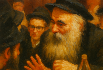 החסיד רבי מנדל פוטרפס זצ"ל -ציור 