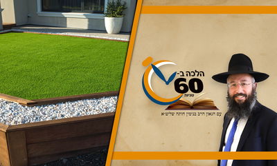 נטילת
ידיים בשבת על גבי דשא סינטטי, האם מותר? • צפו