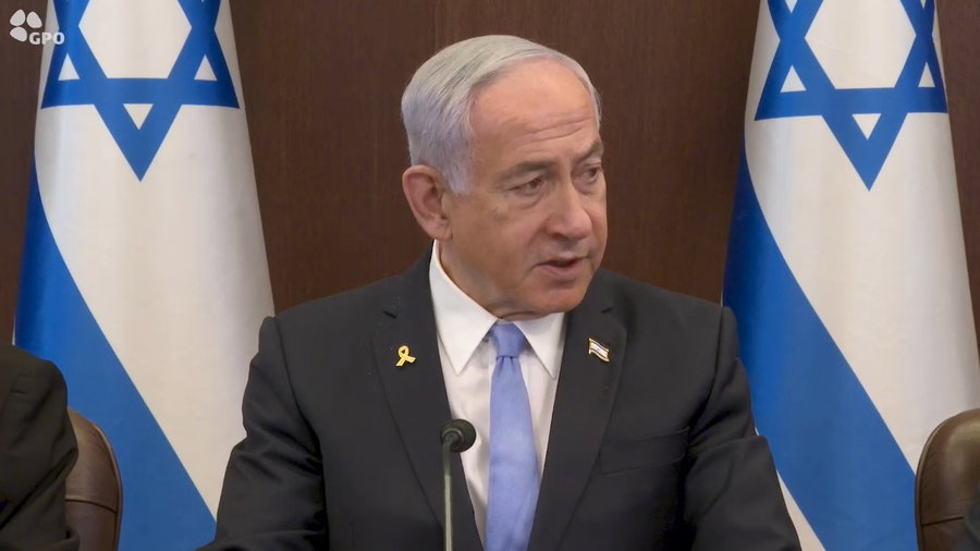 נתניהו בישיבת הממשלה, היום