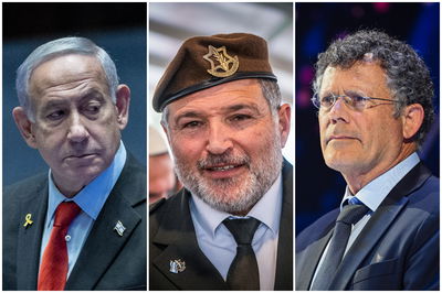 השופט יצחק עמית, האלוף (במיל') דוד זיני וראש הממשלה בנימין נתניהו