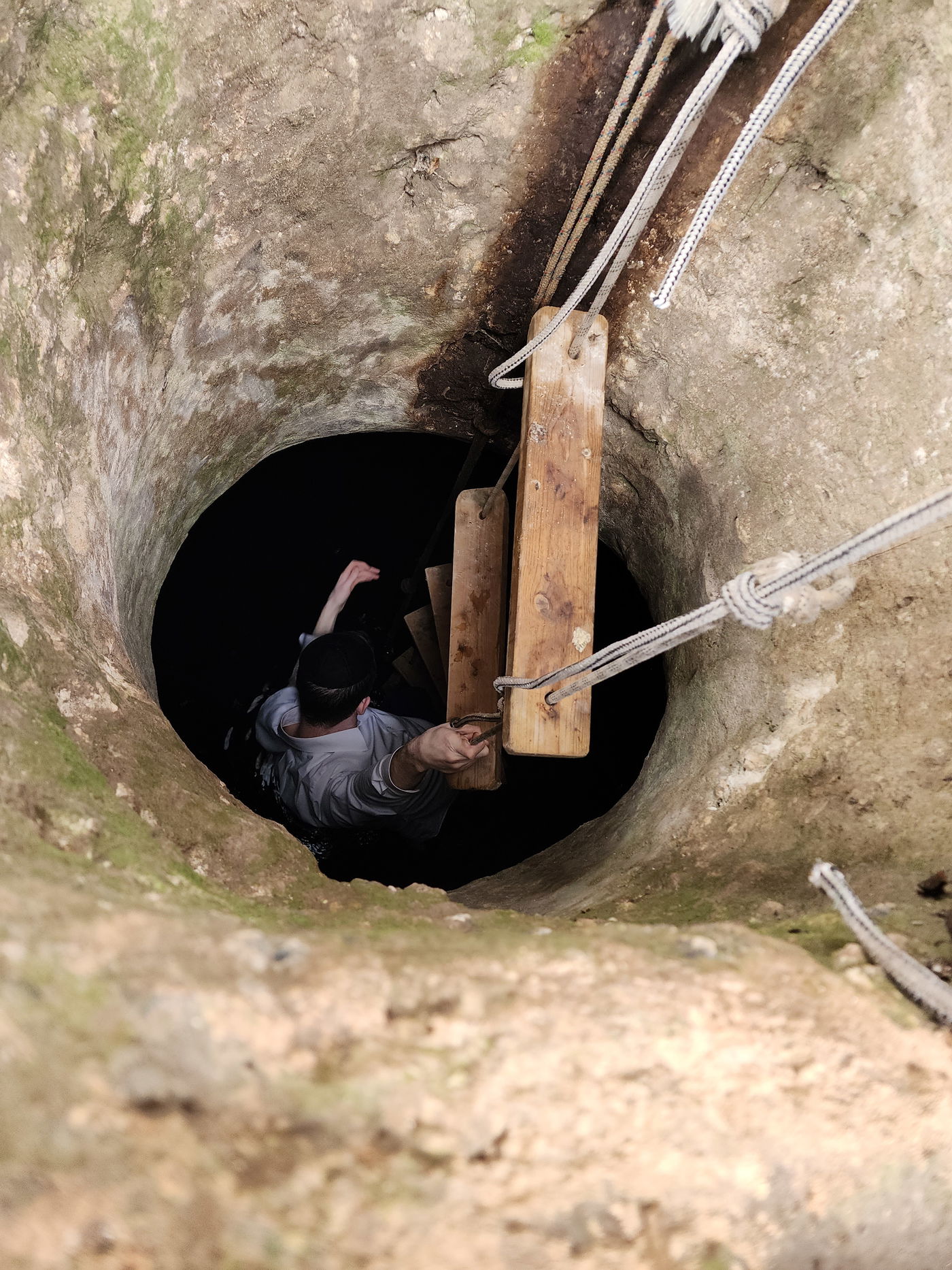 בור הטבילה העתיק שהיה בעבר בפאתי תל גמזו