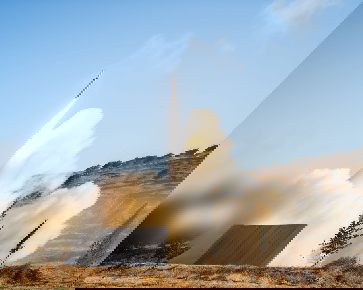 תיעוד של מערכת ה'חץ' במהלך המלחמה עם איראן