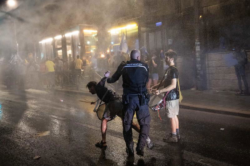 הפגנה בירושלים בסמוך לבית נתניהו. אילוסטרציה