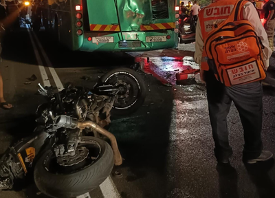 זירת התאונה הקטלנית 