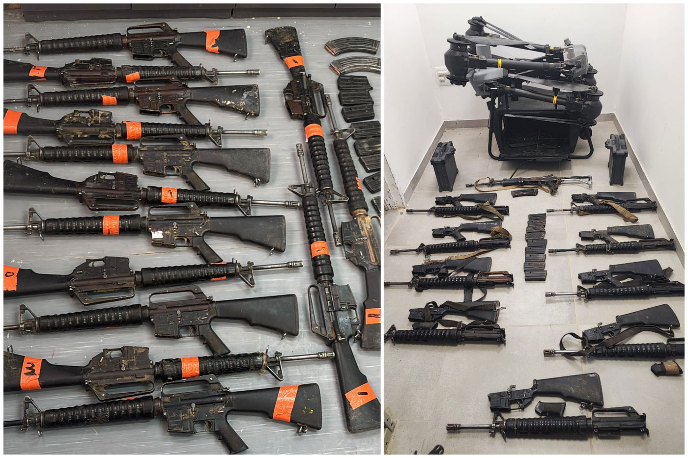 אמצעי לחימה שאותרו ברחפן