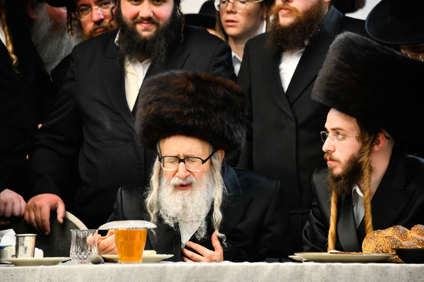 האדמו"ר מאמשינוב בחתונה בבני ברק