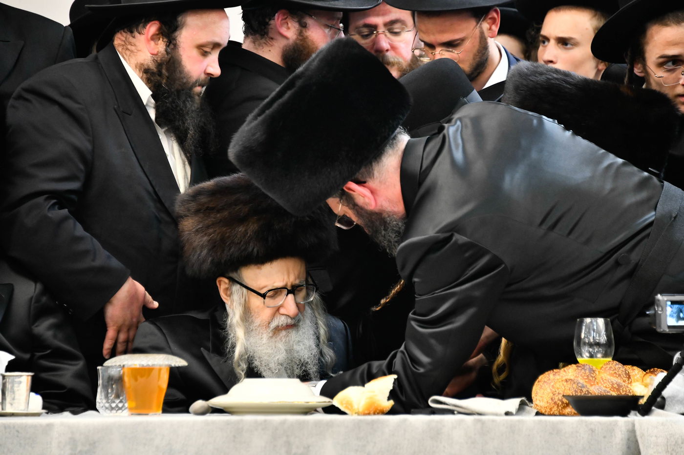 האדמו"ר מאמשינוב בחתונה בבני ברק