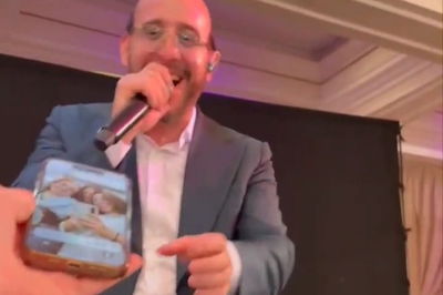 באמצע החתונה: האייפון הגנוב הוחזר לזמר פיני איינהורן | צפו