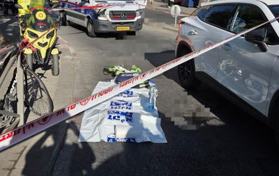 זירת התאונה בירושלים