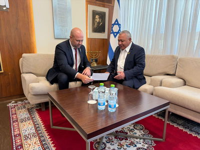 איזנקוט עם יו"ר הכנסת, היום