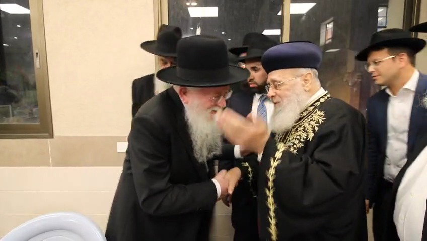 הראשל"צ הגאון רבי יצחק יוסף בביקור בישיבת "אור ישראל"