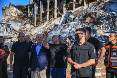 ראש הממשלה בנימין נתניהו, מבקר בזירת מכון ויצמן ברחובות