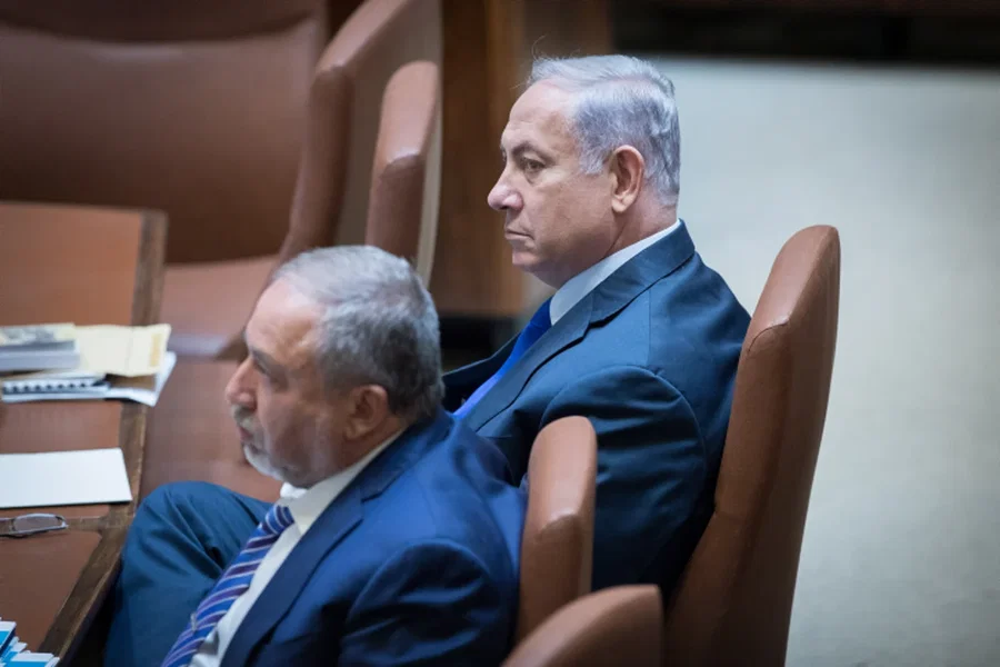 נתניהו וליברמן בימים טובים יותר