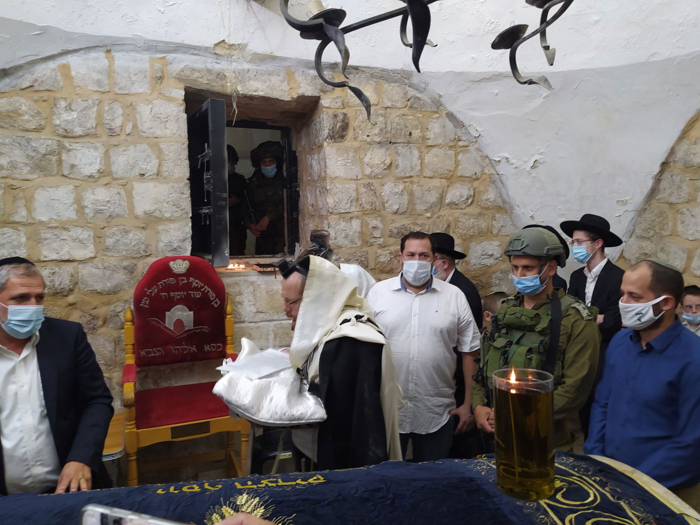 שמחת הברית בשנת תשפ"א בקבר יוסף