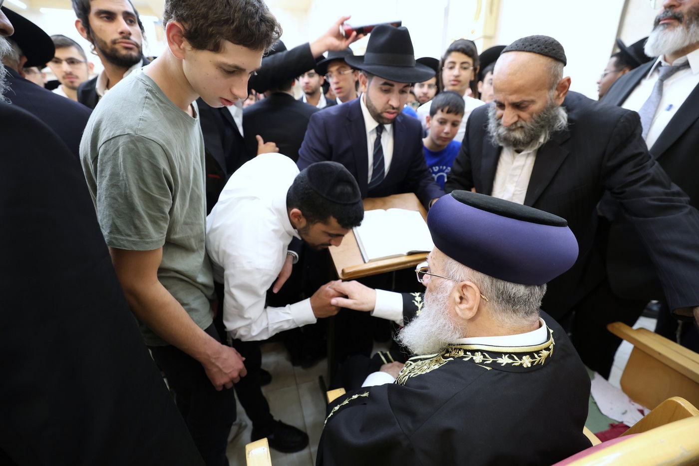 הראשל"צ הגר"י יוסף בביקור בראש העין