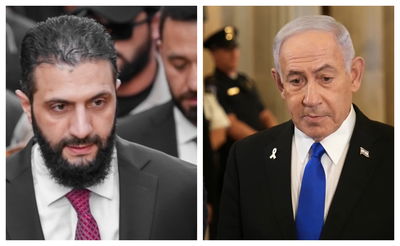 נתניהו ונשיא סוריה א- שרע