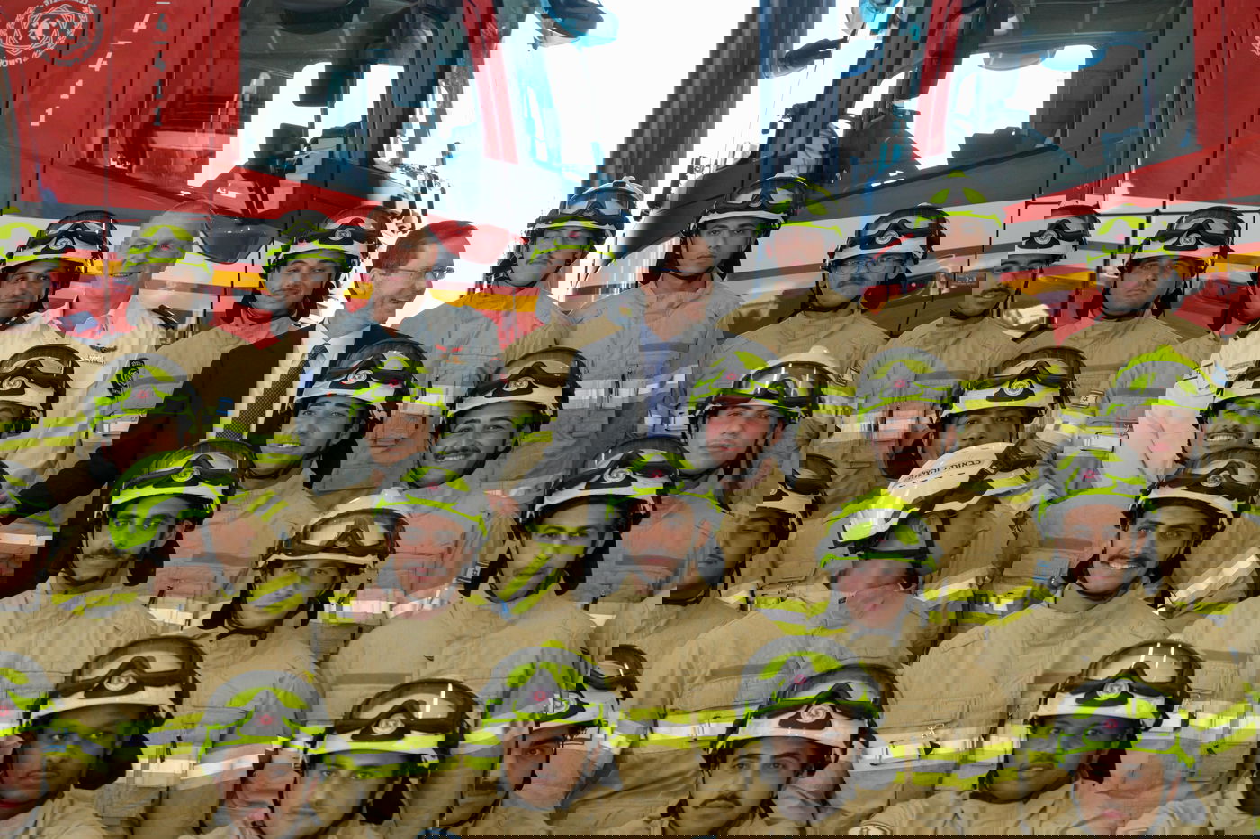 הרצוג בתחנת כיבוי והצלה