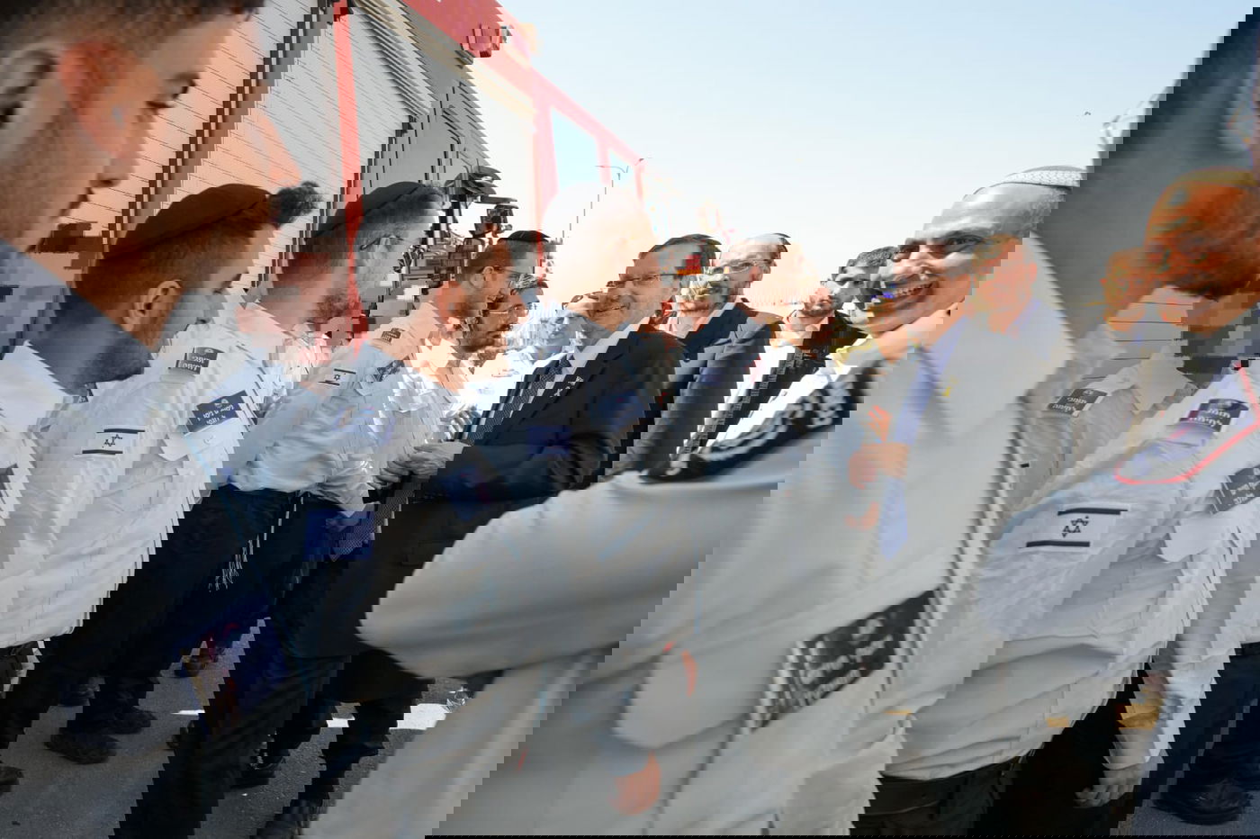 הרצוג בתחנת כיבוי והצלה